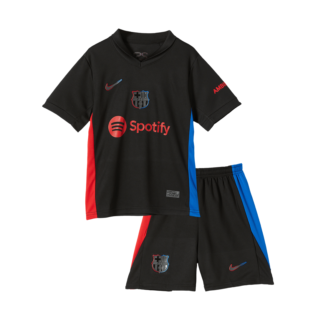 Barcelona Away Kids Soccer Jerseys Kit