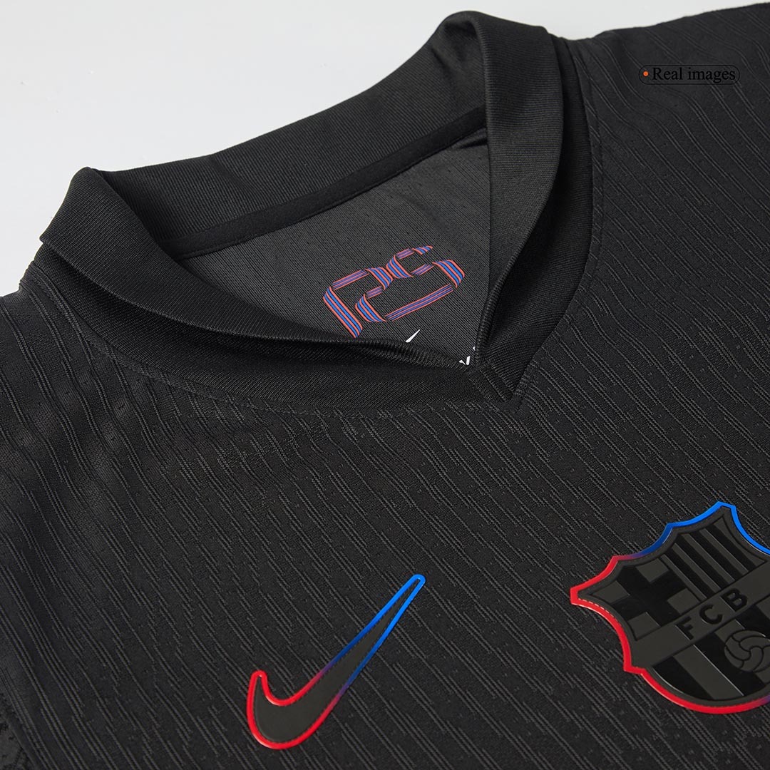 Barcelona Away Authentic Soccer Jersey - Spotify Logo Without Text