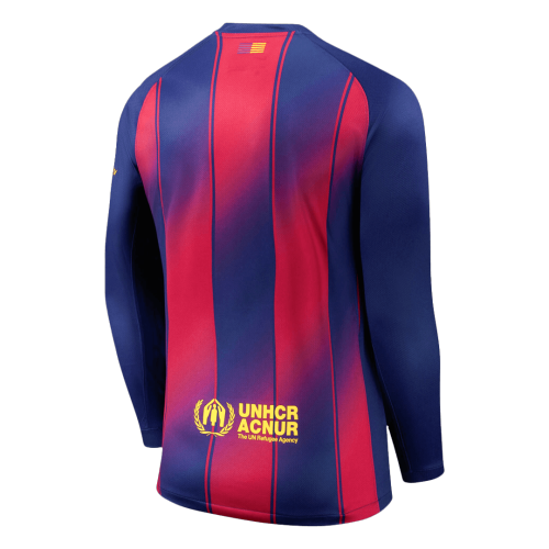 Barcelona Home Long Sleeve Soccer Jersey 2025/26