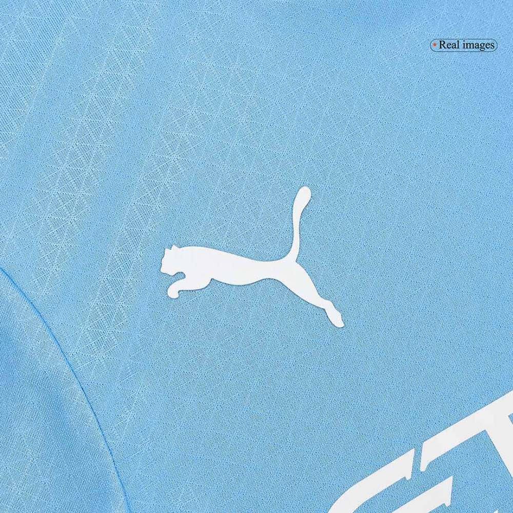 DE BRUYNE #17 Manchester City Home Authentic Soccer Jersey - UCL
