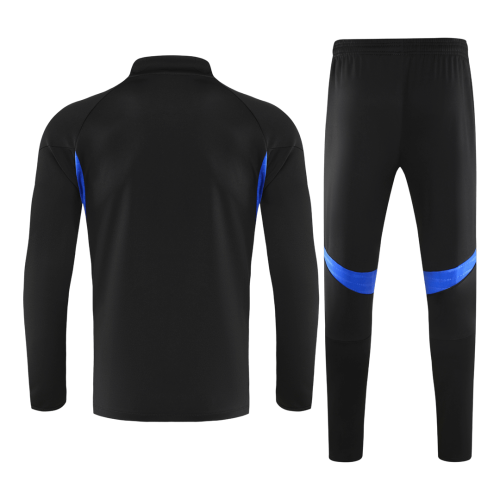 Manchester United 1/4 Zip Tracksuit 2025/26 Black