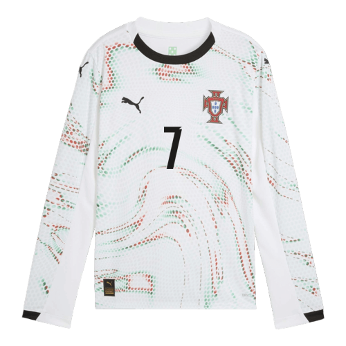 RONALDO #7 Portugal Away Long Sleeve Soccer Jersey 2025