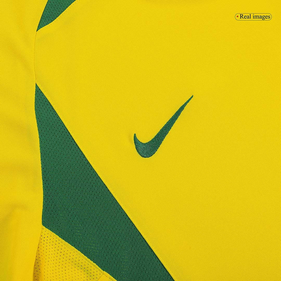 Vintage Soccer Jersey CAFU #2 Brazil Home 2002/03
