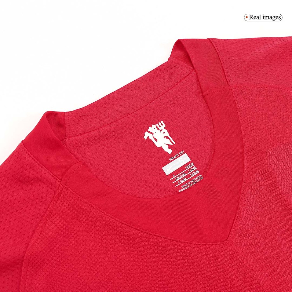 Vintage Soccer Jersey Manchester United Home Long Sleeve 2007/08