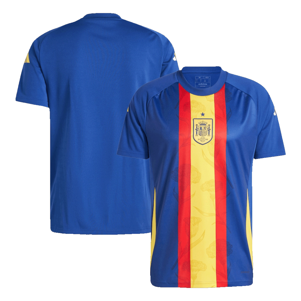 Spain Pre-Match Soccer Jersey EURO Blue