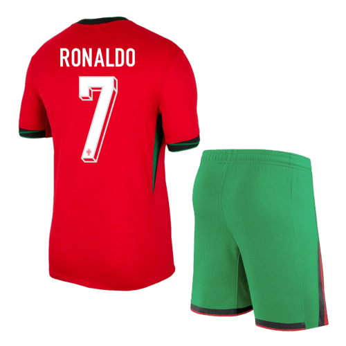 RONALDO #7 Portugal Home Jerseys Kit EURO