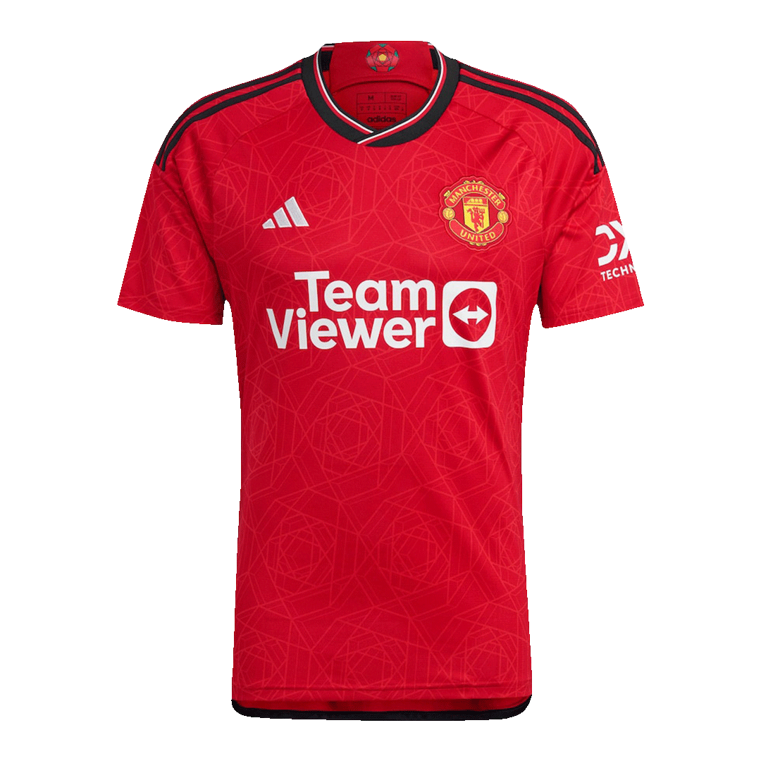 B.FERNANDES #8 Manchester United Home Jersey 2023/24 - UCL