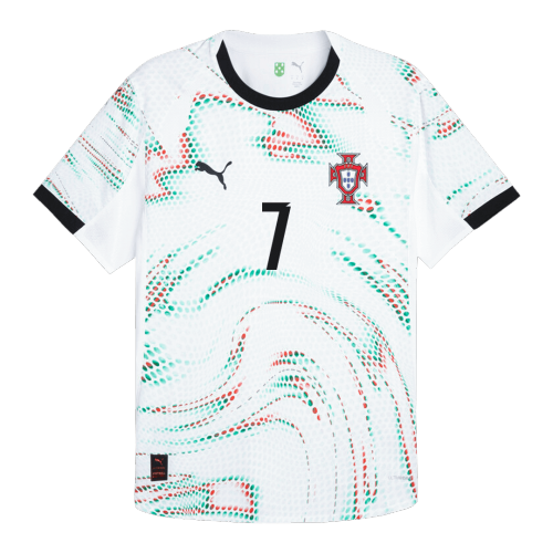 RONALDO #7 Portugal Away Authentic Soccer Jersey 2025