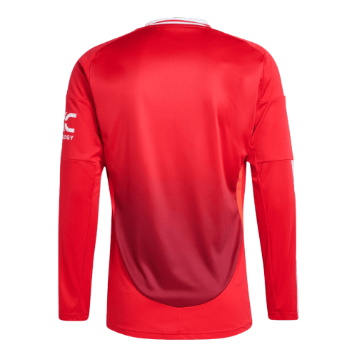 Manchester United Home Long Sleeve Soccer Jersey