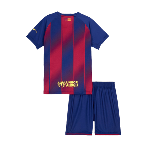 Barcelona Home Kids Soccer Jerseys Kit 2025/26