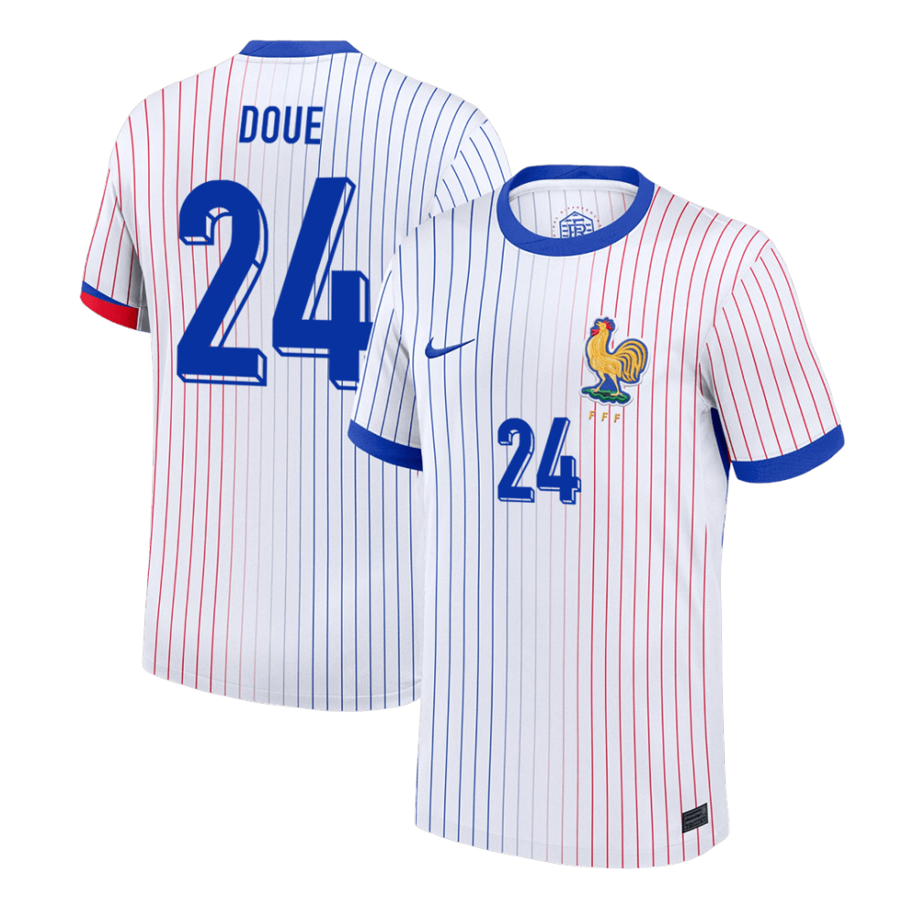 DOUE #24 France Away Soccer Jersey