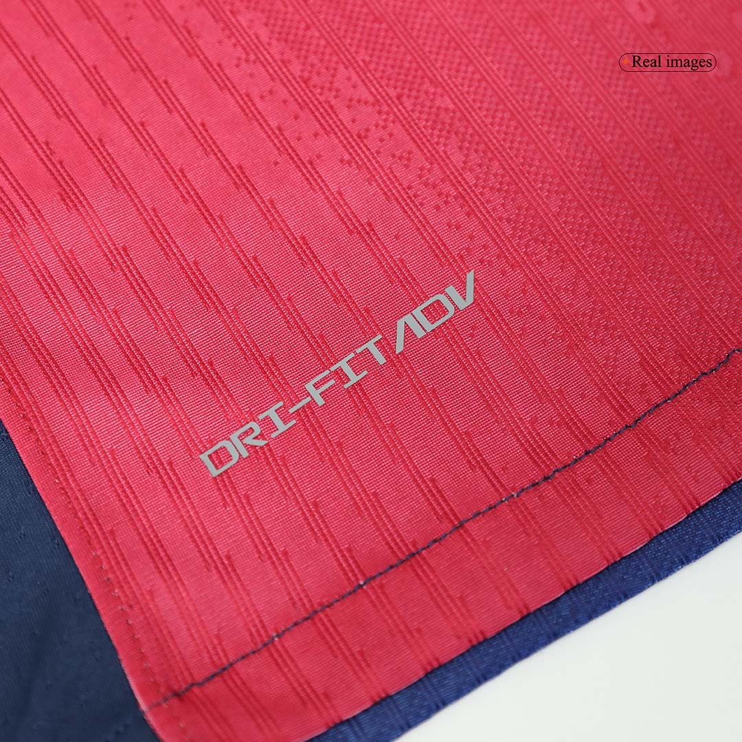 GAVI #6 Barcelona Home Authentic Soccer Jersey - Spotify Logo Without Text