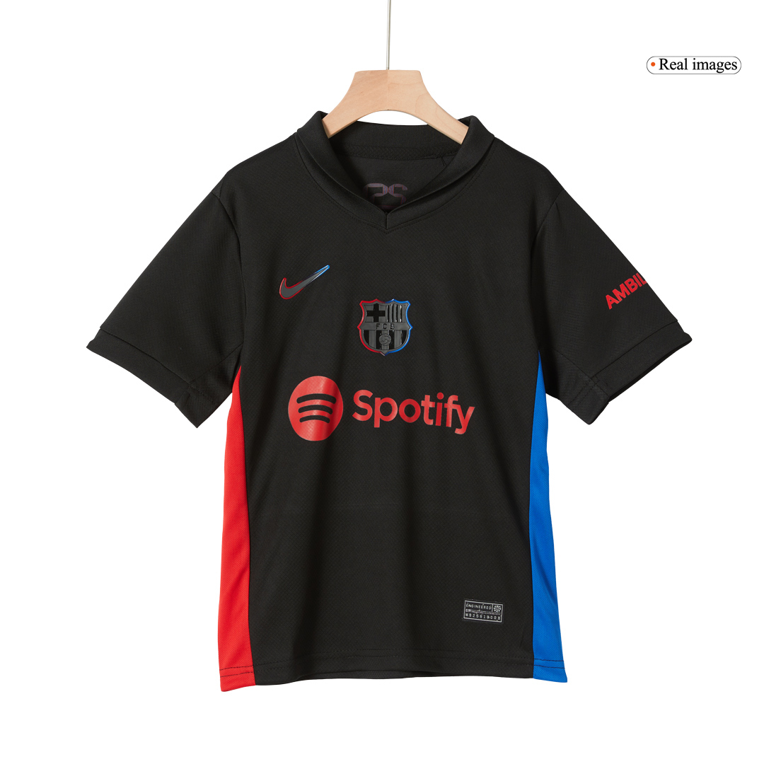 Barcelona Away Kids Soccer Jerseys Kit