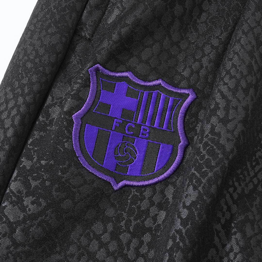 Barcelona 1/4 Zip Tracksuit 2025/26 Black