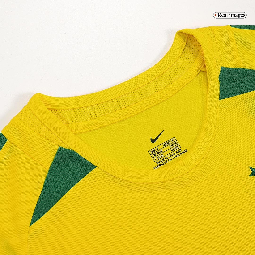 Vintage Soccer Jersey RONALDO #9 Brazil Home 2002/03