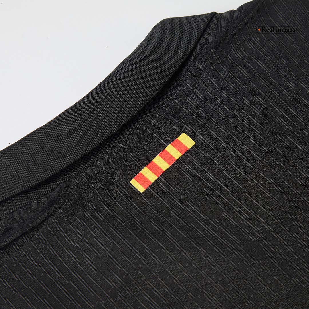 Barcelona Away Authentic Soccer Jersey - Spotify Logo Without Text