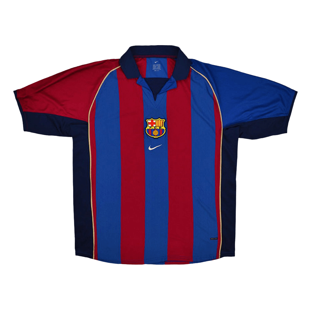Vintage Soccer Jersey XAVI #6 Barcelona Home 2001/02