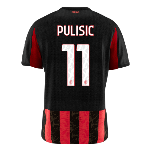 PULISIC #11 AC Milan Home Soccer Jersey 2025/26