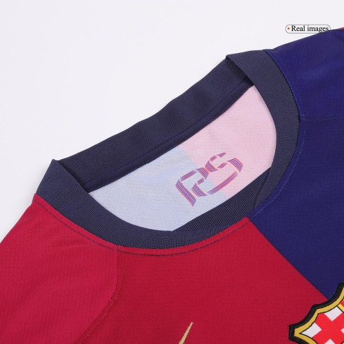 F.DE JONG #21 Barcelona Home Soccer Jersey - Spotify Logo Without Text