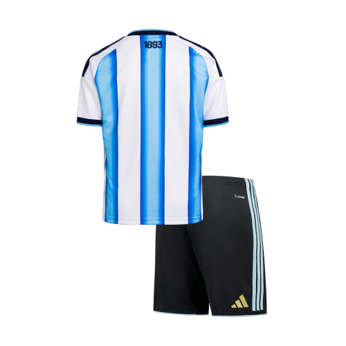 Argentina Home Kids Soccer Jerseys Kit World Cup 2026