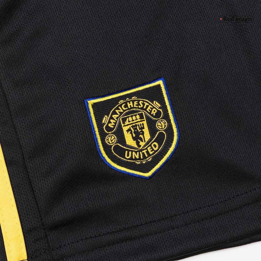 Manchester United Third Away Kids Soccer Jerseys Full Kit 2025/26