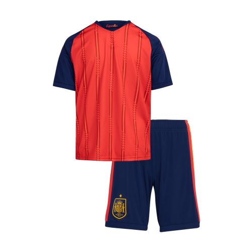 Spain Home World Cup Kids Soccer Jerseys Kit 2026