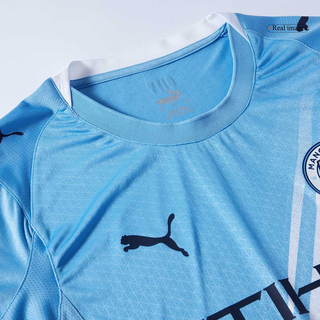 REIJNDERS #4 Manchester City Home Authentic Soccer Jersey 2025/26