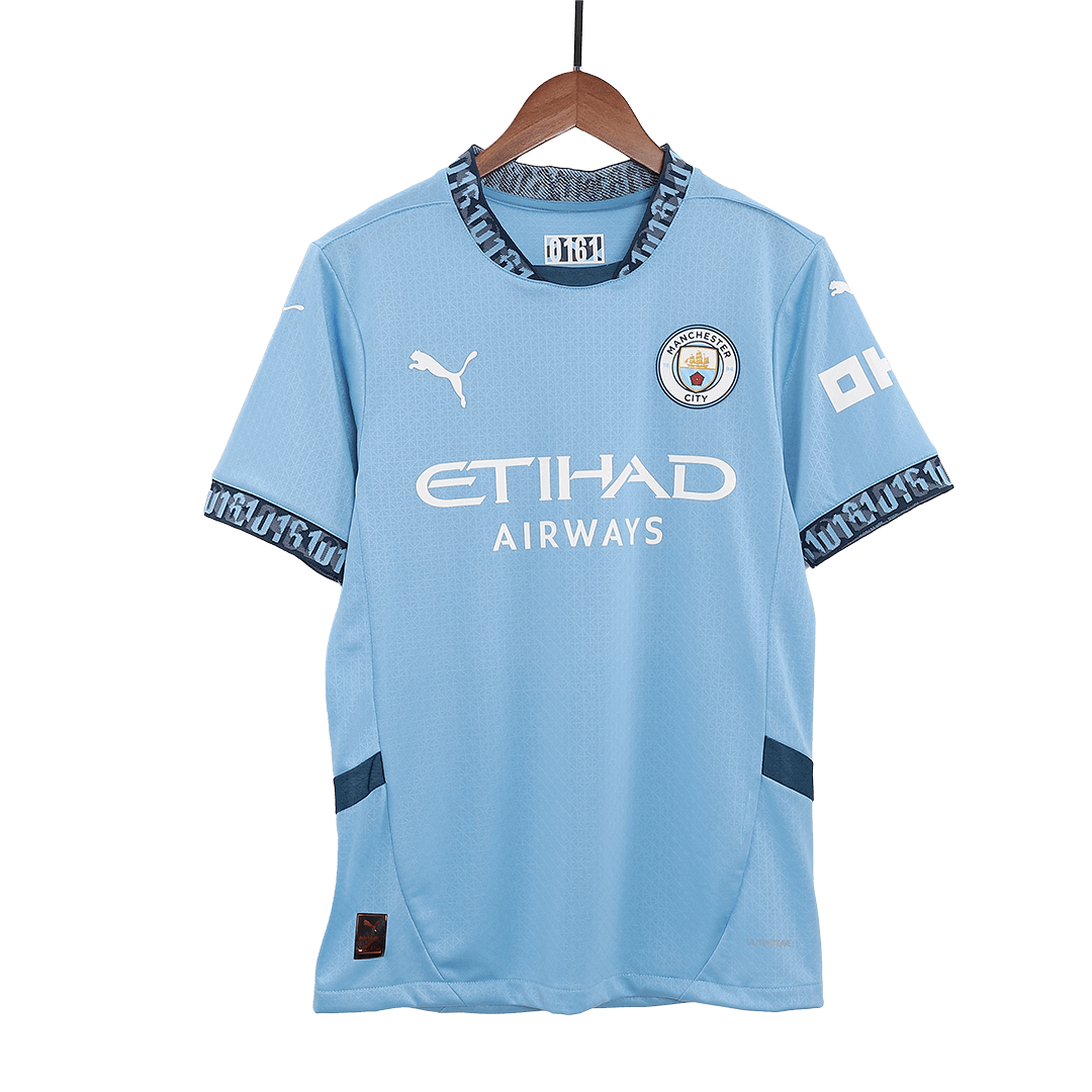HAALAND #9 Manchester City Home Authentic Soccer Jersey - UCL