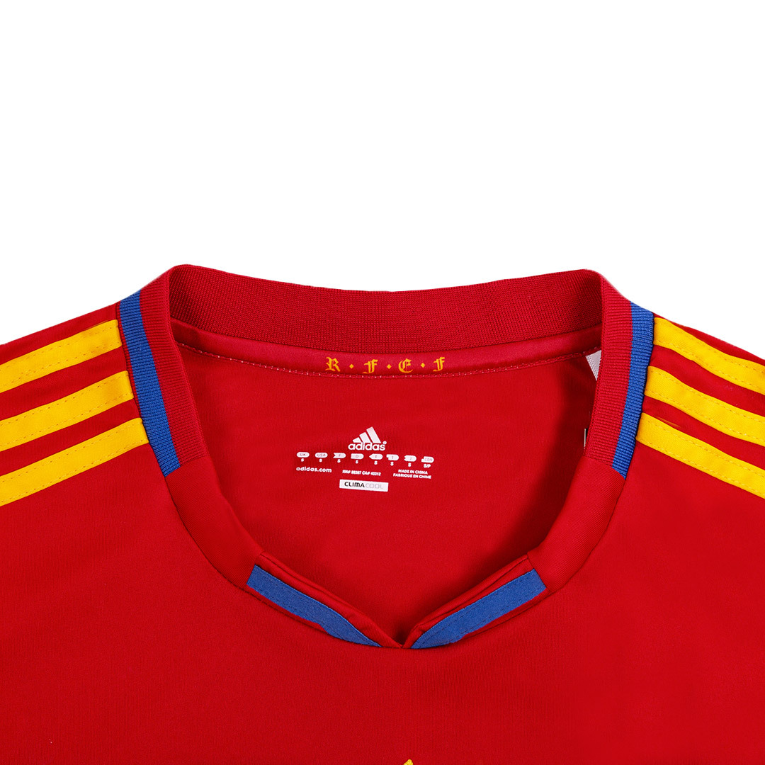 Vintage Soccer Jersey DAVID VILLA #7 Spain Home 2010
