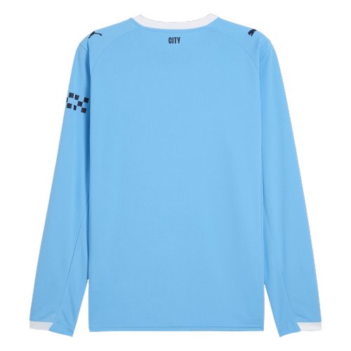 Manchester City Home Long Sleeve Soccer Jersey 2025/26