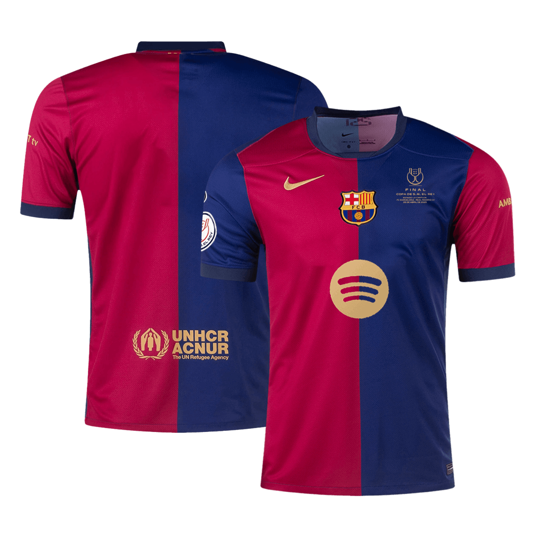 Barcelona Home Soccer Jersey - Copa del Rey Final