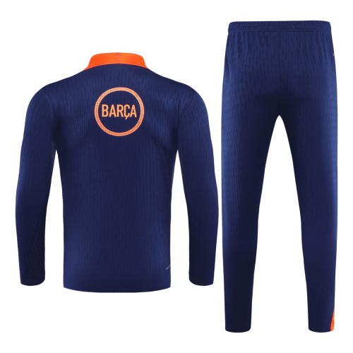 Barcelona 1/4 Zip Tracksuit 2025/26 Black&Orange