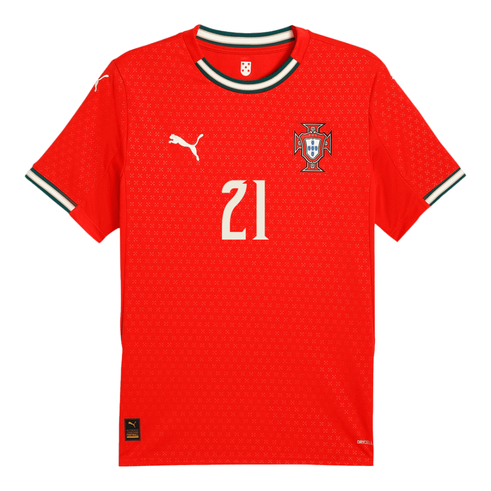 DIOGO J. #21 Portugal Home Soccer Jersey 2025