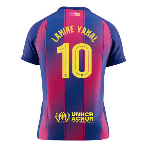 LAMINE YAMAL #10 Barcelona Home Soccer Jersey 2025/26 -UCL