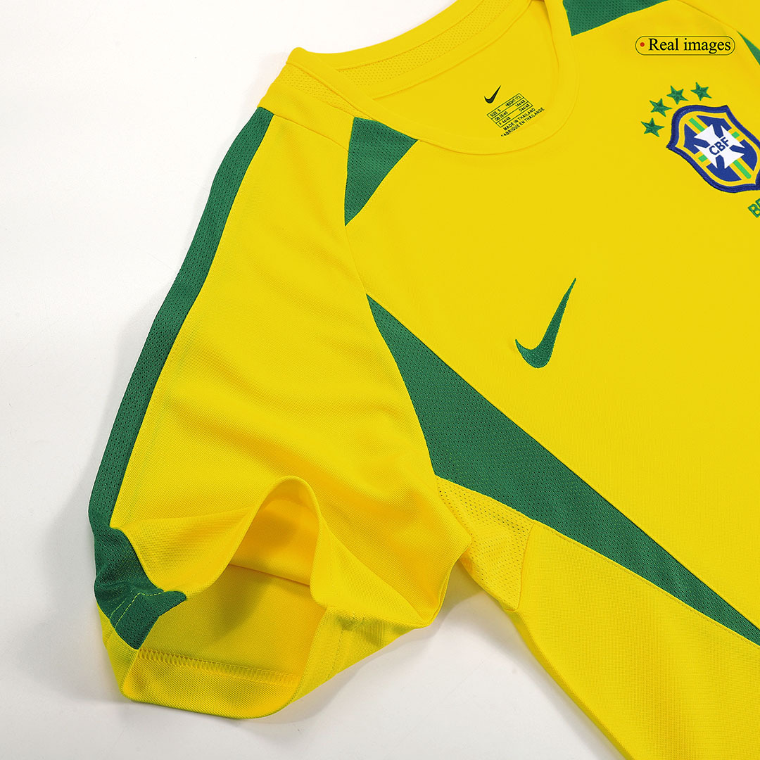 Vintage Soccer Jersey RONALDO #9 Brazil Home 2002/03