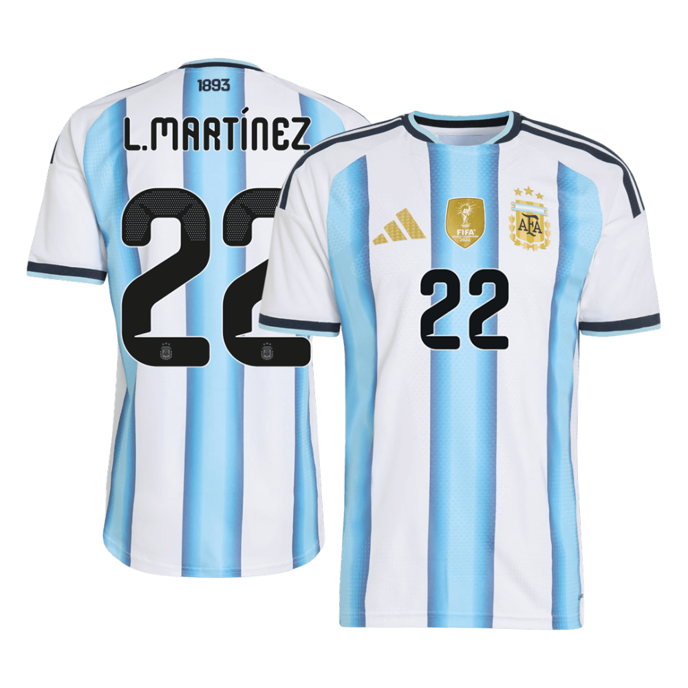L.MARTÍNEZ #22 Argentina Home Player Version Jersey World Cup 2026