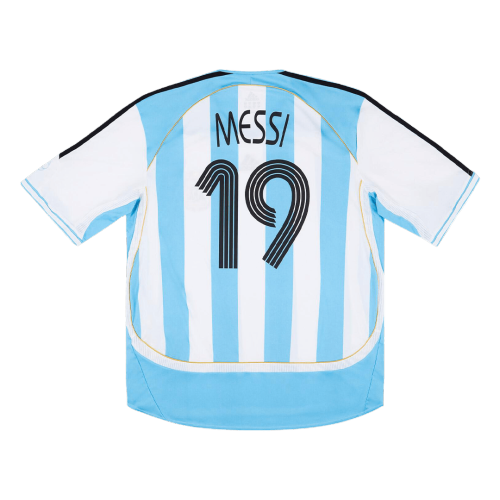 Retro Soccer Jersey MESSI #19 Argentina Home 2006