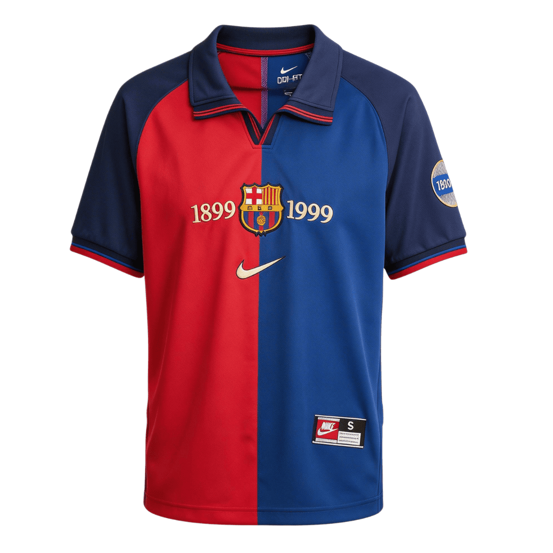 Retro Soccer Jersey KLUIVERT #9 Barcelona Home 1999/00