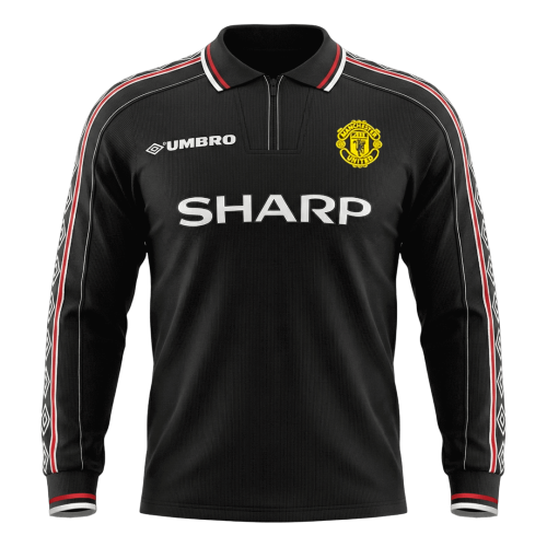 Retro Soccer Jersey Manchester United Away Long Sleeve 1998