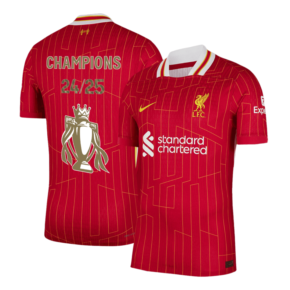 Liverpool Home Player Version Jersey CHAMPIONS 24/25