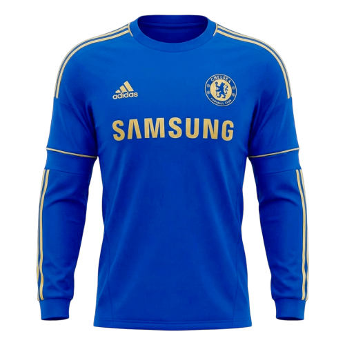Retro Soccer Jersey Chelsea Home Long Sleeve 2012/13