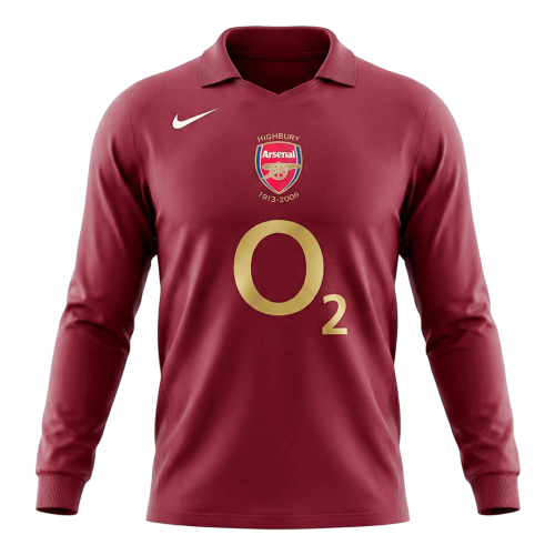 Retro Soccer Jersey Arsenal Home Long Sleeve 2005/06