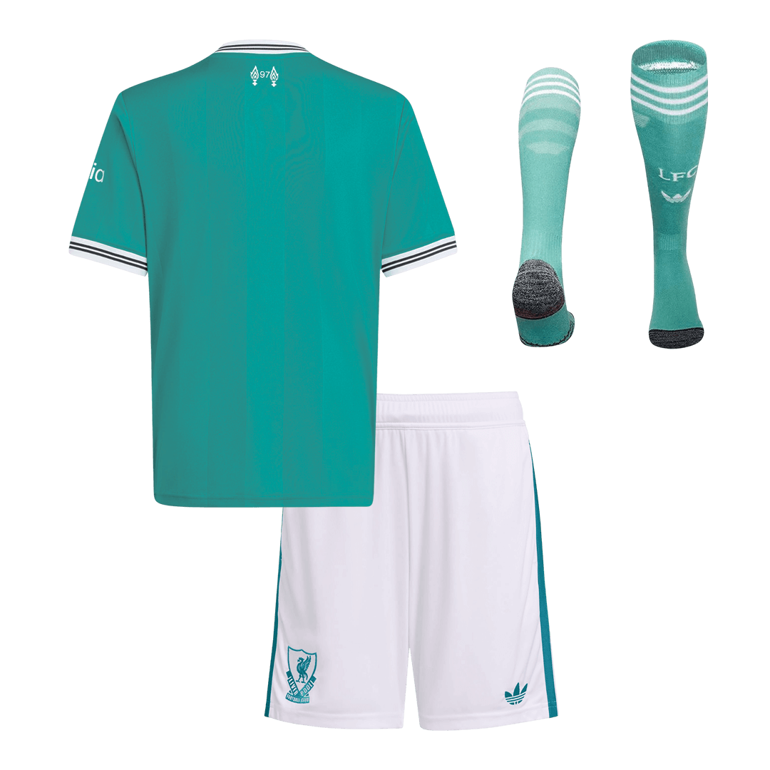 Liverpool Third Away Kids Soccer Jerseys Full Kit 2025/26