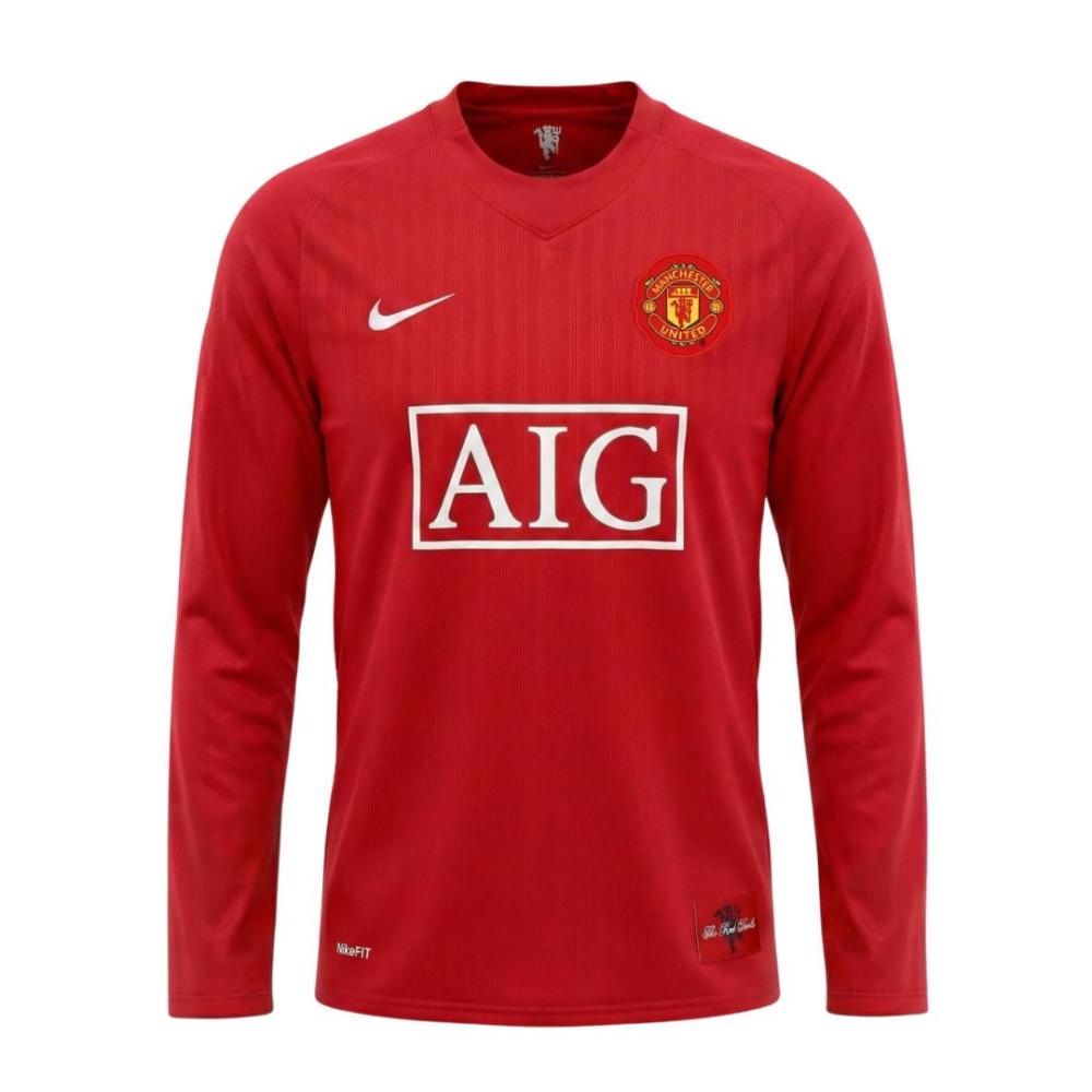 Retro Jersey Manchester United Home Long Sleeve 2007/08