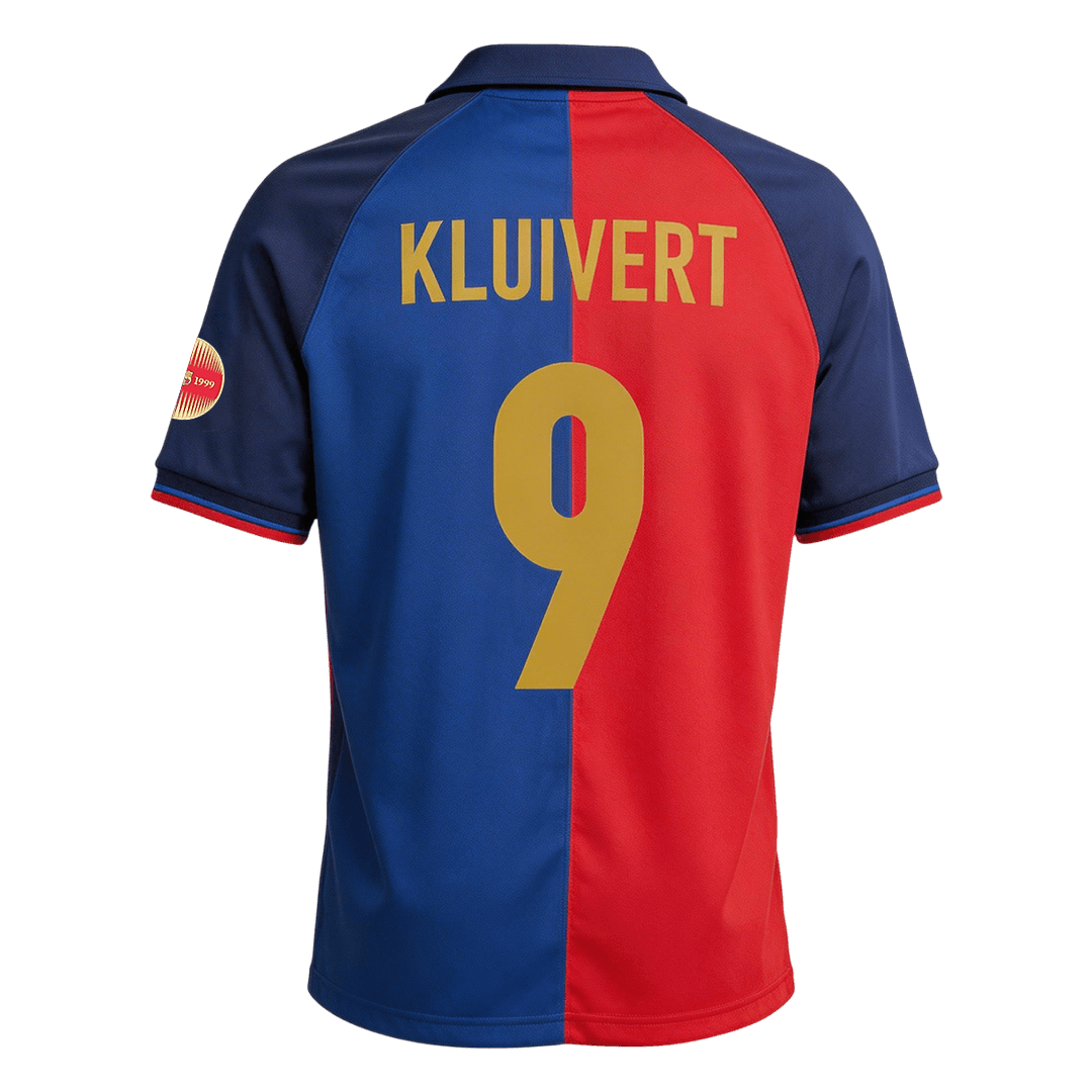 Retro Soccer Jersey KLUIVERT #9 Barcelona Home 1999/00