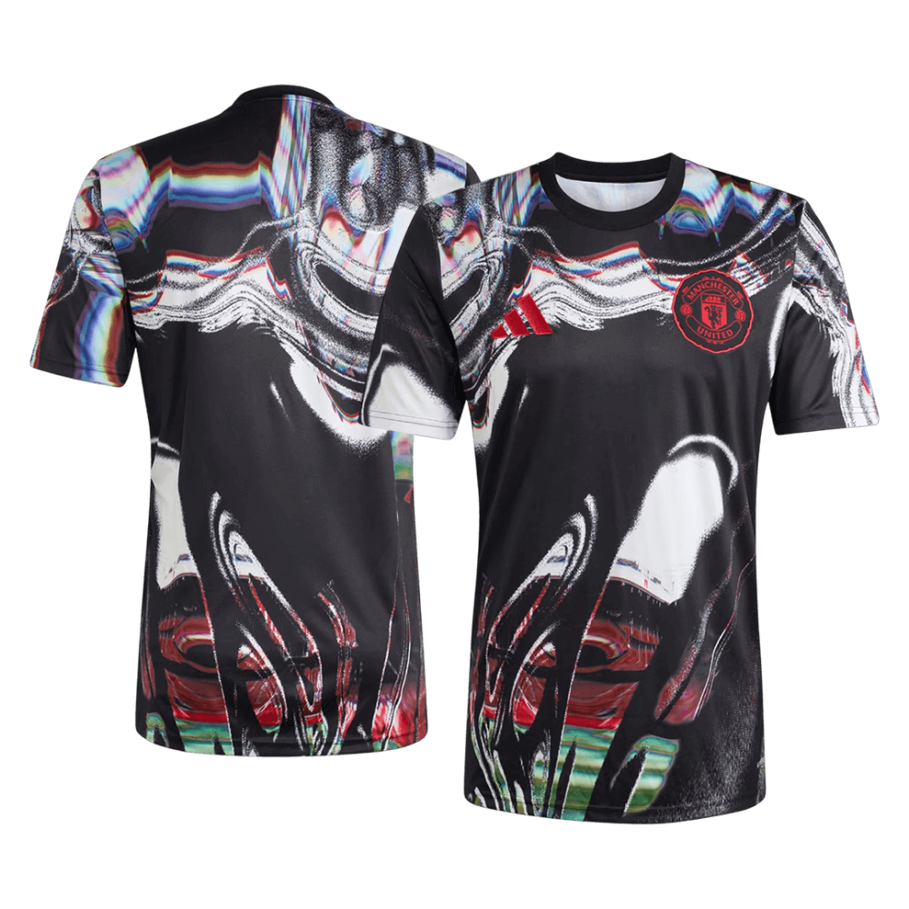 Manchester United Pre-Match Soccer Jersey 2025/26 Black