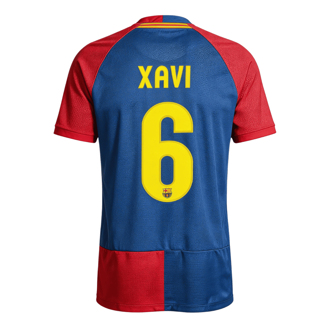 Retro Soccer Jersey XAVI #6 Barcelona Home 2008/09 - UCL Final - UCL
