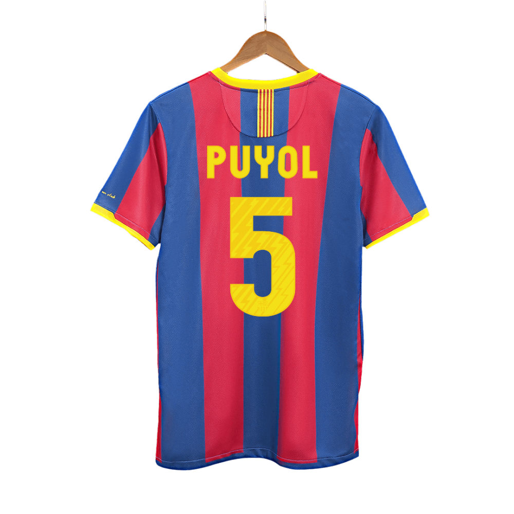 Retro Soccer Jersey PUYOL #5 Barcelona Home 2010/11