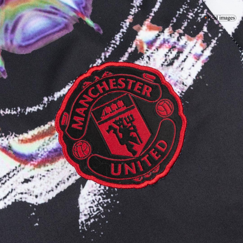 Manchester United Pre-Match Soccer Jersey 2025/26 Black
