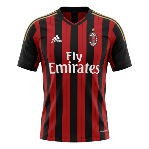 Retro Soccer Jersey AC Milan Home 2013/14
